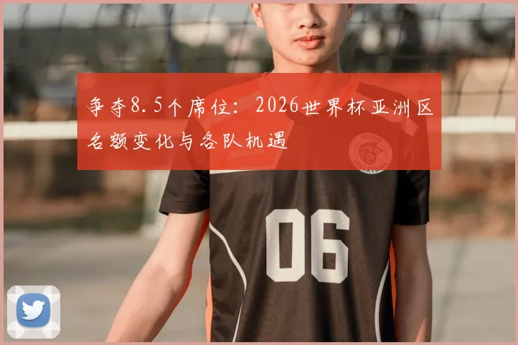 争夺8.5个席位：2026世界杯亚洲区名额变化与各队机遇